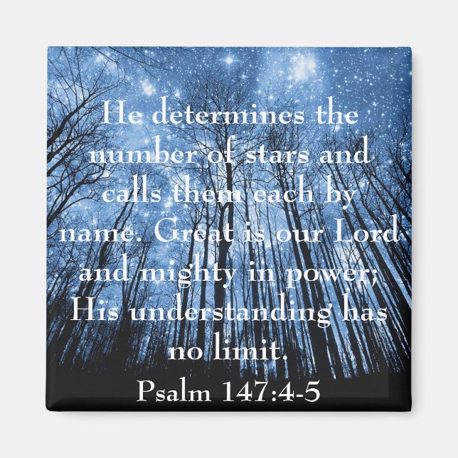 Imán Grandioso es nuestro Señor de los Salmos de Verso  (Frente)