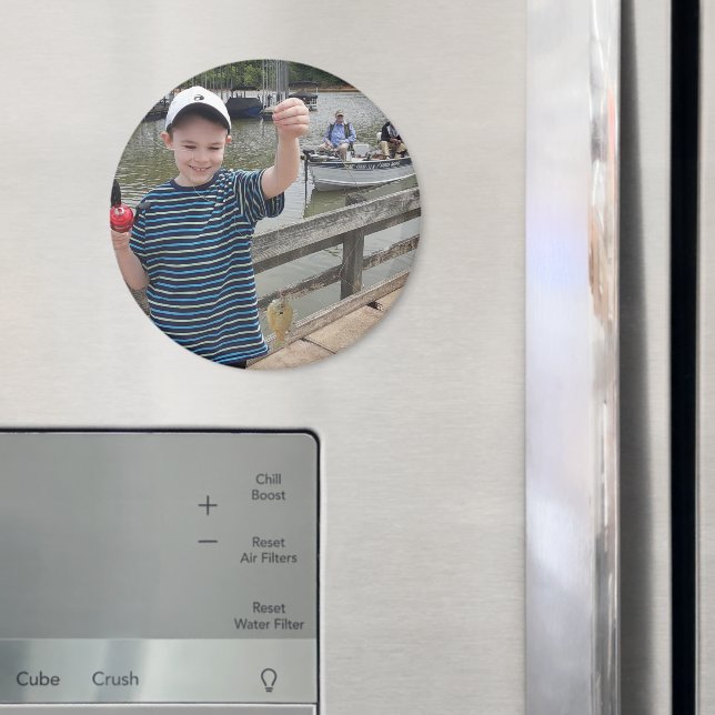 Imán Grandkids Photo Template My First Fish! (In situ (nevera))