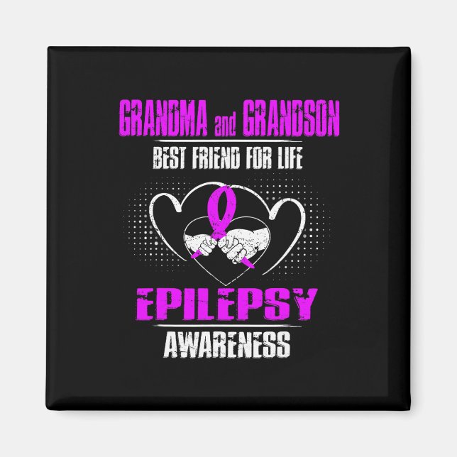 IMÁN GRANDMA Y GRANDSON MEJOR AMIGO DE LA EPILEPSIA DE  (Frente)