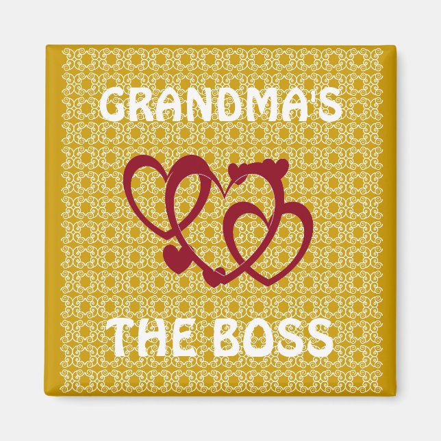 IMÁN GRANDMAS EL MAGNET DE COCINA DE JEFE (Frente)