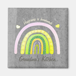 Imán Grandma's Kitchen Rainbow 'Happiness is Homemade' 