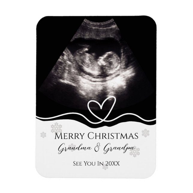 Imán Grandparents Pregnancy Announcement Ultrasound  (Vertical)