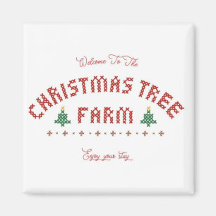 Imán Granja de árbol de Navidad