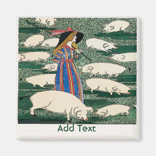 Imán Granja de cerdo, agregar texto