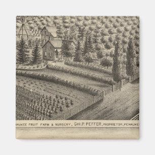 Imán Granja de frutas Pewaukee y guardería