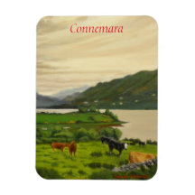 Granja de ganado escénica de Connemara Irlanda con