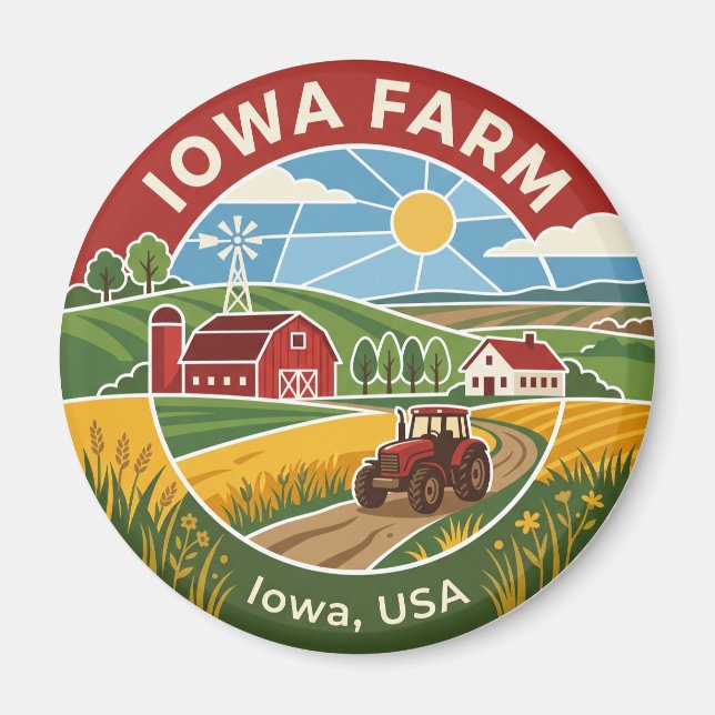 Imán Granja en Iowa (Frente)
