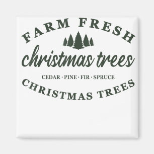 Imán Granja fresca de árboles de Navidad