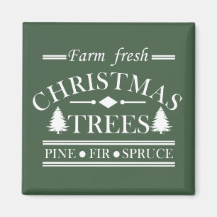Imán Granja fresca Pinos de Navidad