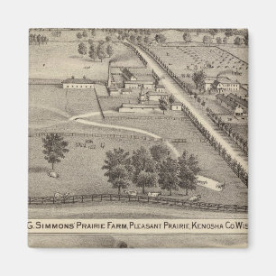 Imán Granja Prairie de Simmon, cura de agua de Kenosha
