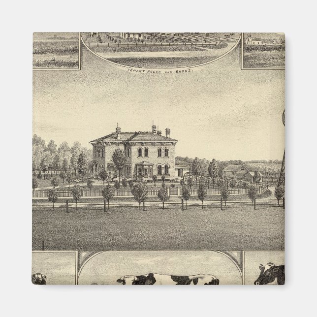 Imán Granja Prairie Lawn, Nebraska (Frente)