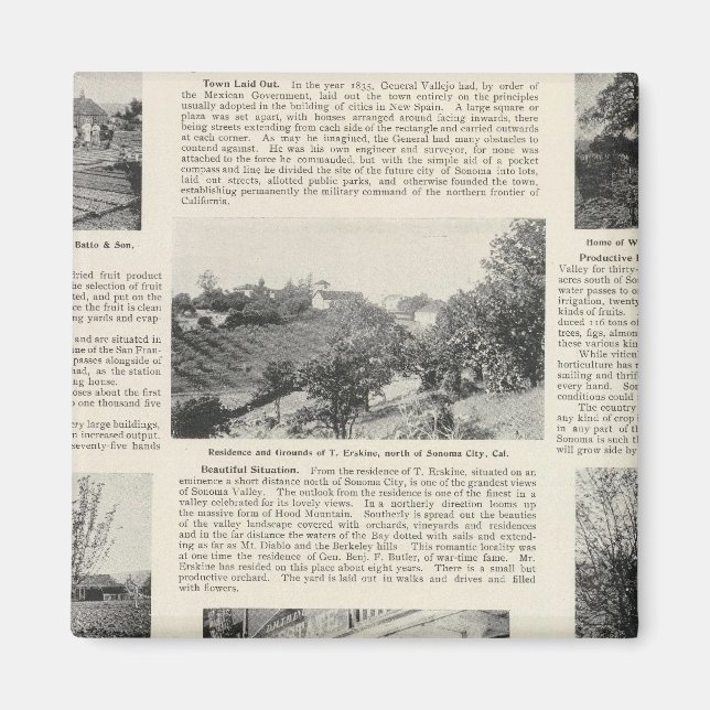 Imán Granjas de Sonoma, California (Frente)