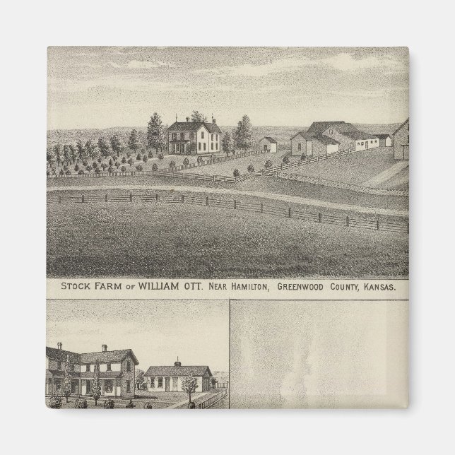 Imán Granjas del condado de Greenwood, Eureka, Kansas (Frente)