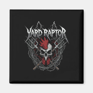 Imán Granjero Avícola Patio Raptor Cráneo Granja Pollo 