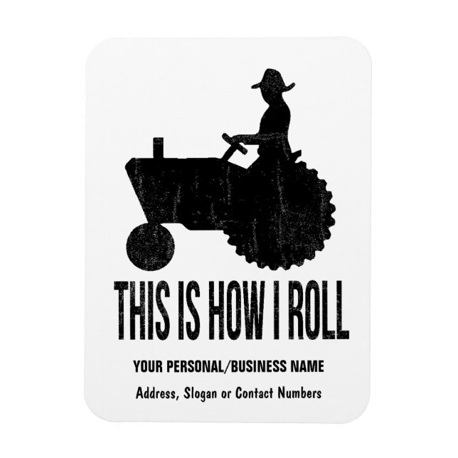 Imán Granjero en Tractor así es como rollo (Vertical)