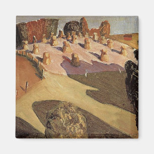 Imán Grant Wood - Paisaje de Iowa