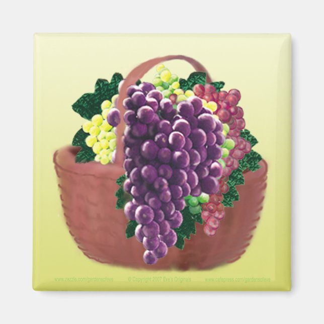Imán GRAPE BASKET Sq Magnet (Frente)