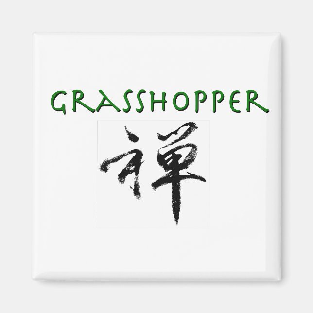 Imán Grasshopper con símbolo "Zen" (Frente)