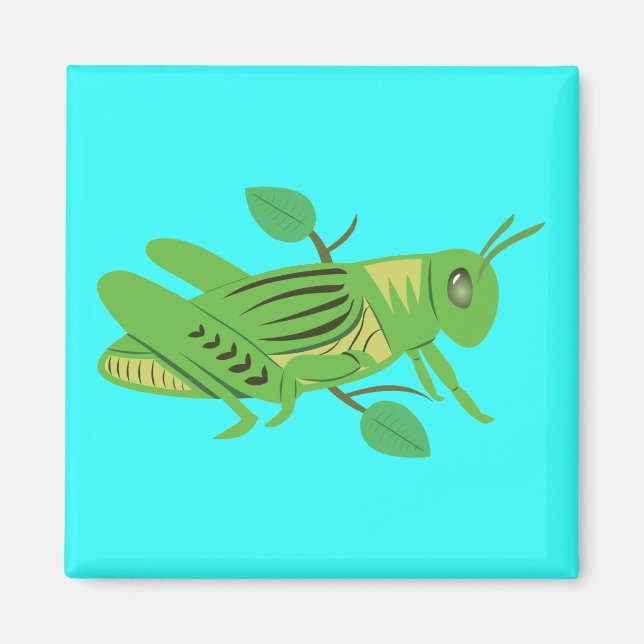 Imán Grasshopper verde (Frente)
