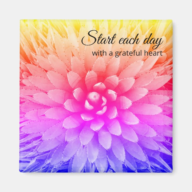Imán Grateful heart quote (Frente)