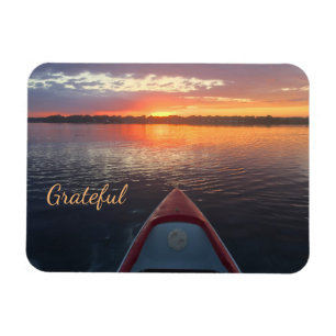 Imán Gratitud de Sunrise Kayak