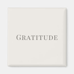 Imán Gratitud – Diseño de tipografía minimalista