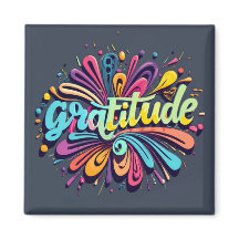 Gratitud Fridge Magnet