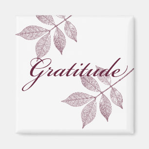 Imán Gratitud inspiradora de las palabras