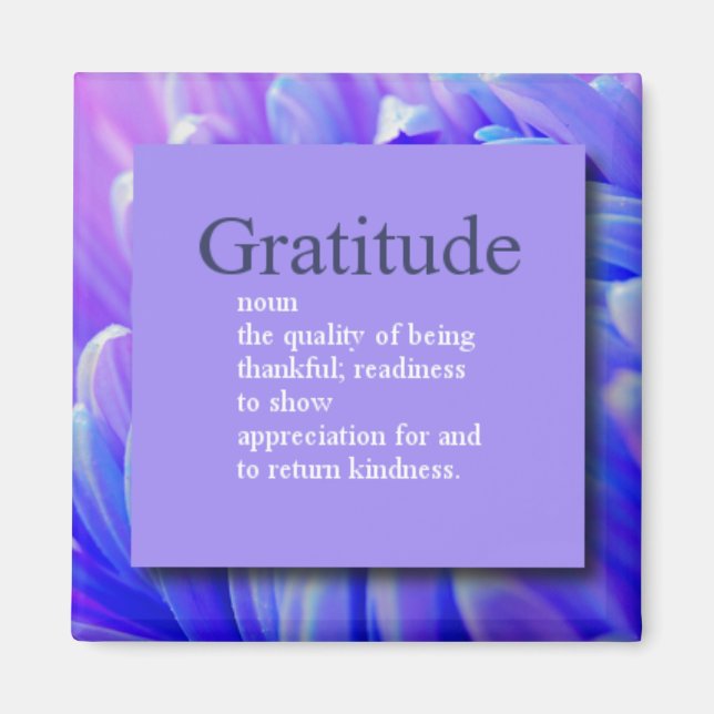Imán Gratitude Magnet (Frente)