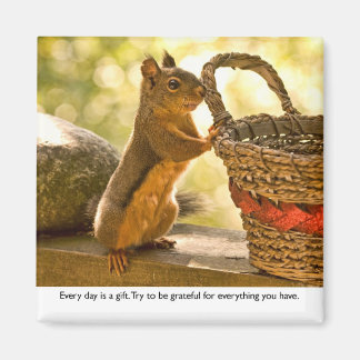 Imán Gratitude Squirrel