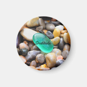 Imán Gratitude Stone Fridge Magnet