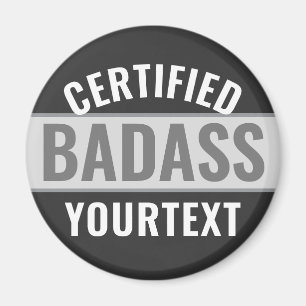 Imán Gratuito negro y blanco moderno de Badass