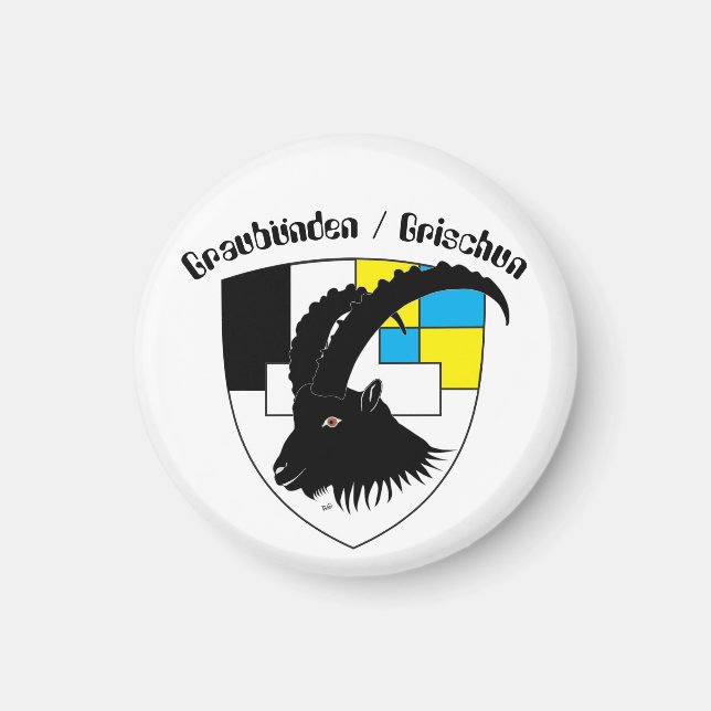 Imán Graubünden Schweiz Magnet (Frente)