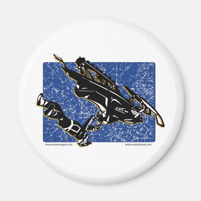 Imán GRAVITY-SLED-in Blue (Frente)