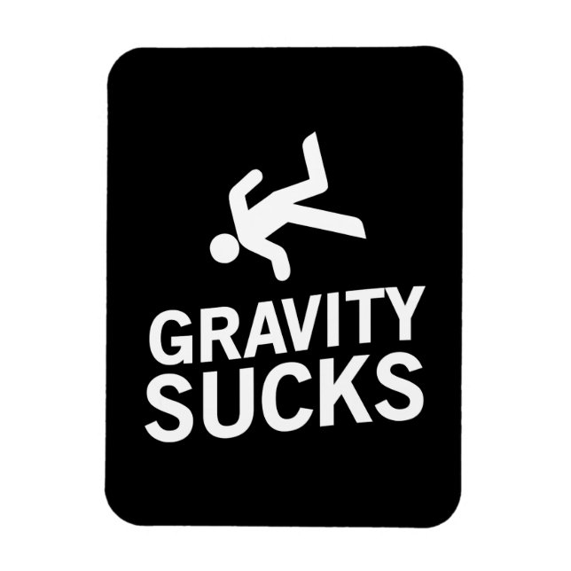 Imán Gravity Sucks (Vertical)