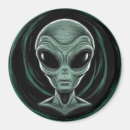 Imán Gray Alien Head
