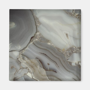 Imán Gray Marble with Gold Vein