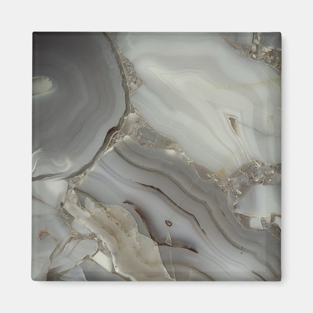 Imán Gray Marble with Gold Vein (Frente)
