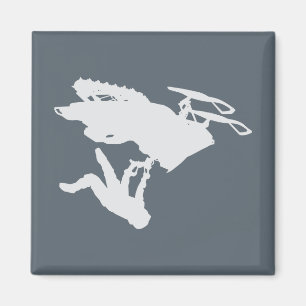 Imán Gray Snowmobiler