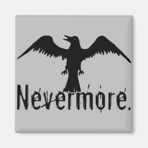Imán Gray Tribal Raven Nevermore