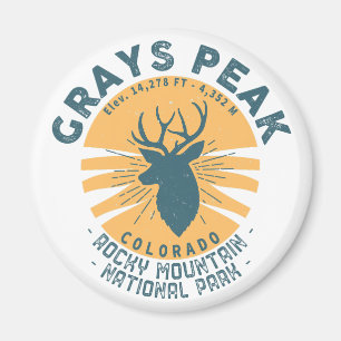 Imán Grays Peak Colorado Senderismo en Esquí