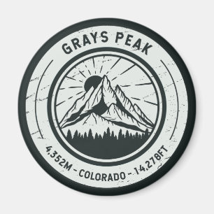 Imán Grays Peak Colorado Senderismo en Esquí