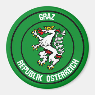 Imán Graz Round Emblem