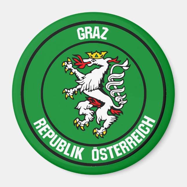 Imán Graz Round Emblem (Frente)