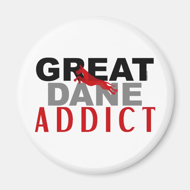 Imán Great Dane Addict (Frente)