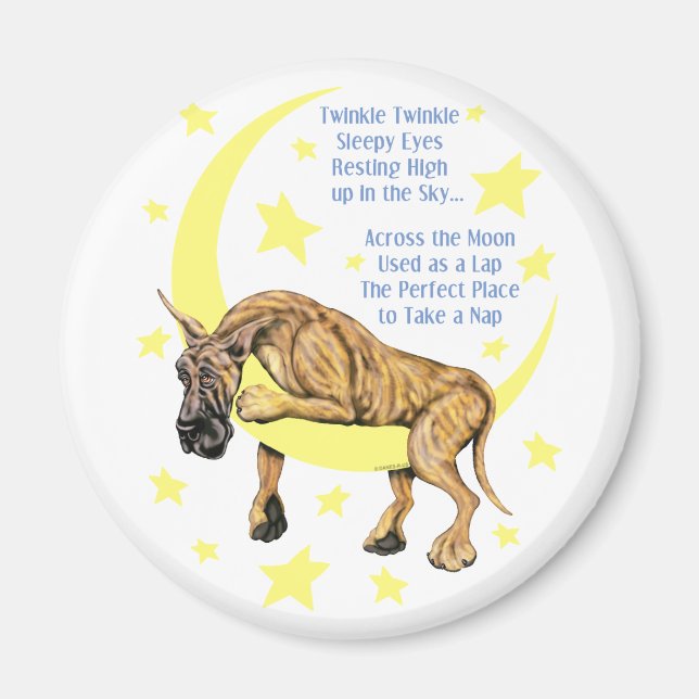 Imán Great Dane Brindle Twinkle (Frente)