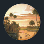 Imán Great Florida Sunset, fine art painting,<br><div class="desc">Great Florida Sunset, fine art landscape painting by Martin Johnson Heade.</div>