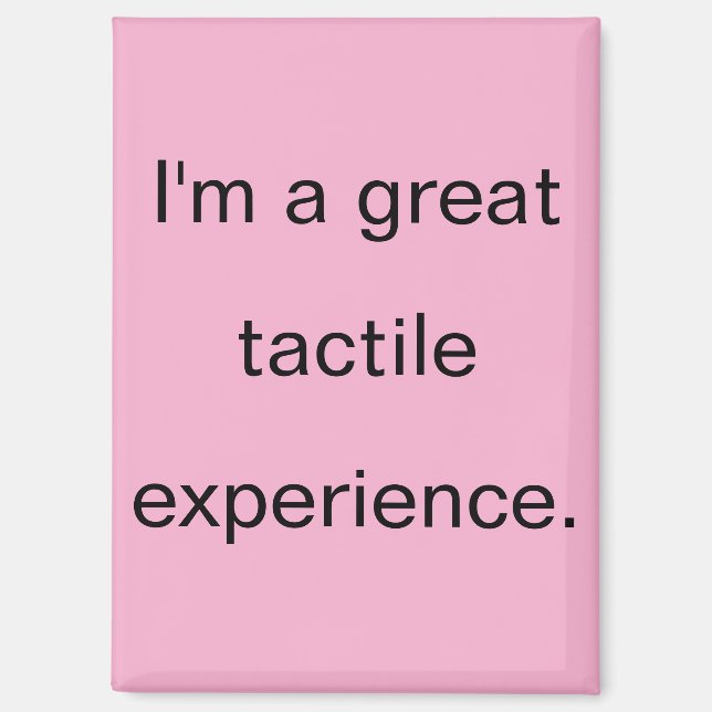 Imán Great Tactile Experience Pink Refrigerator (Anverso)