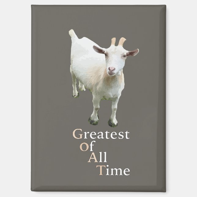 Imán Greatest of all time Goat (Anverso)