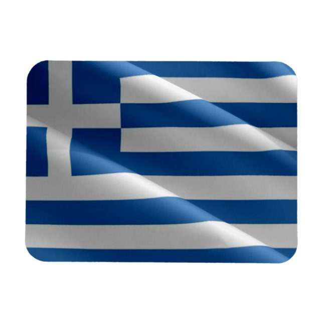 Imán Grecia - Bandera griega - (Horizontal)